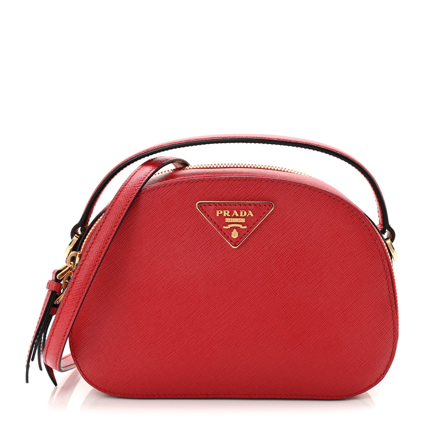 Saffiano Lux Odette Crossbody Fuoco