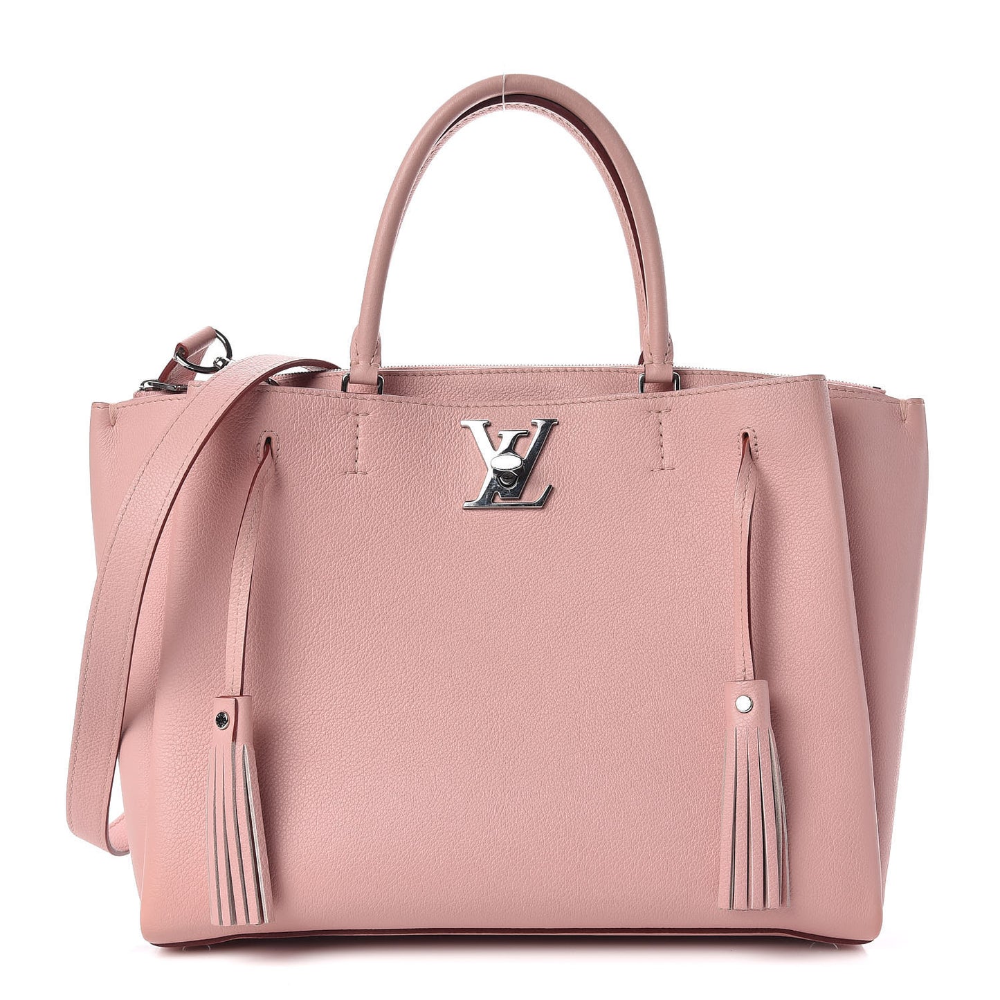Calfskin Lockmeto Rose Poudre