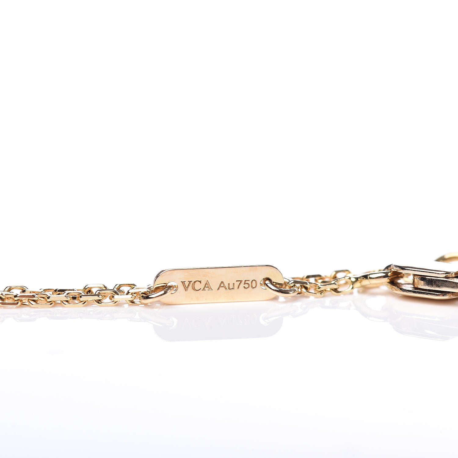 Van Cleef & Arpels 18K Yellow Gold Mother of Pearl Sweet Alhambra Bracelet 5 of 7