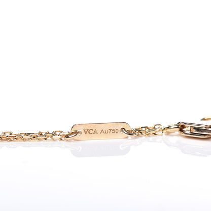 Van Cleef & Arpels 18K Yellow Gold Mother of Pearl Sweet Alhambra Bracelet 5 of 7