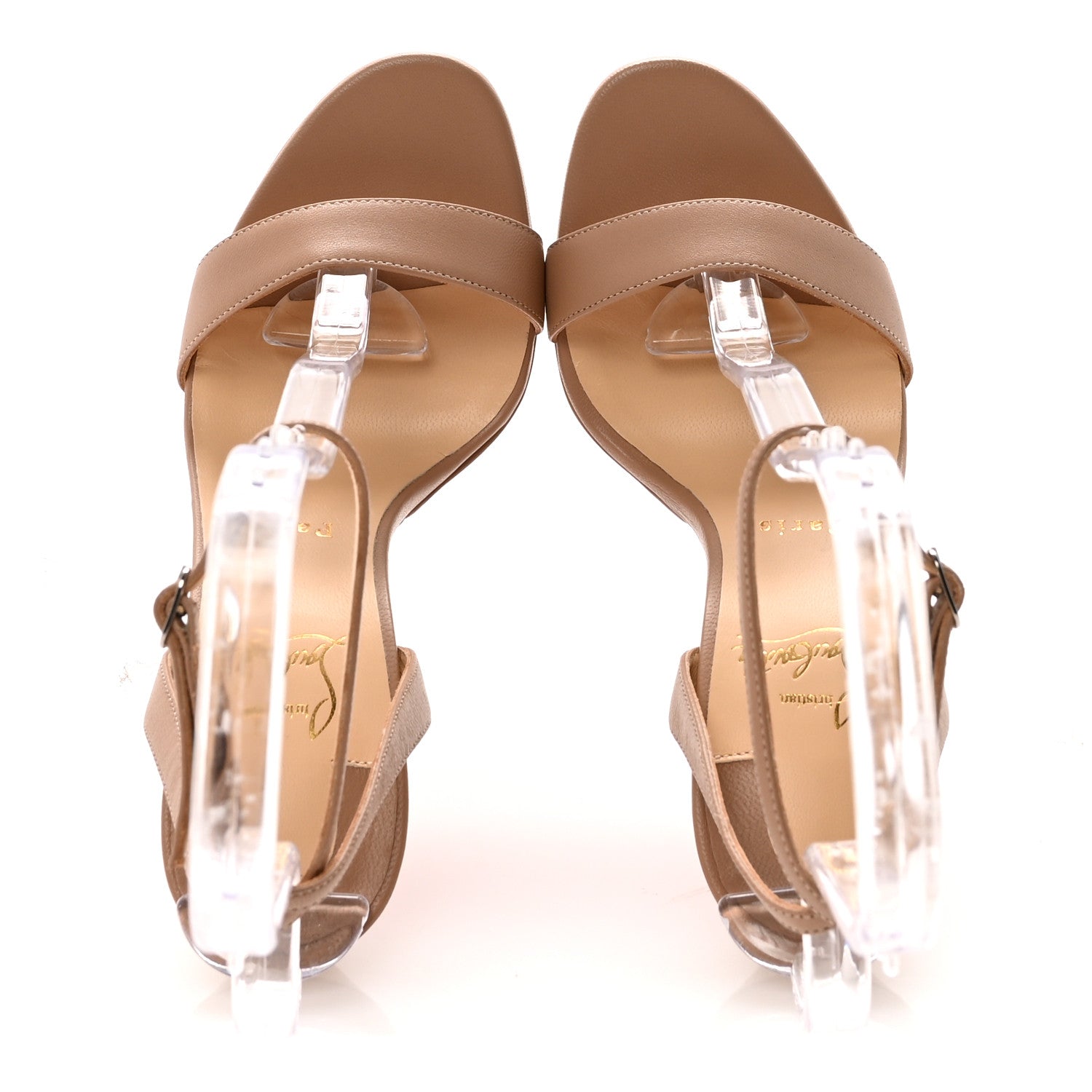 Christian Louboutin Nappa Loubi Queen 120 Pumps 38 Nude 2 of 8