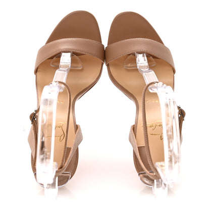 Christian Louboutin Nappa Loubi Queen 120 Pumps 38 Nude 2 of 8