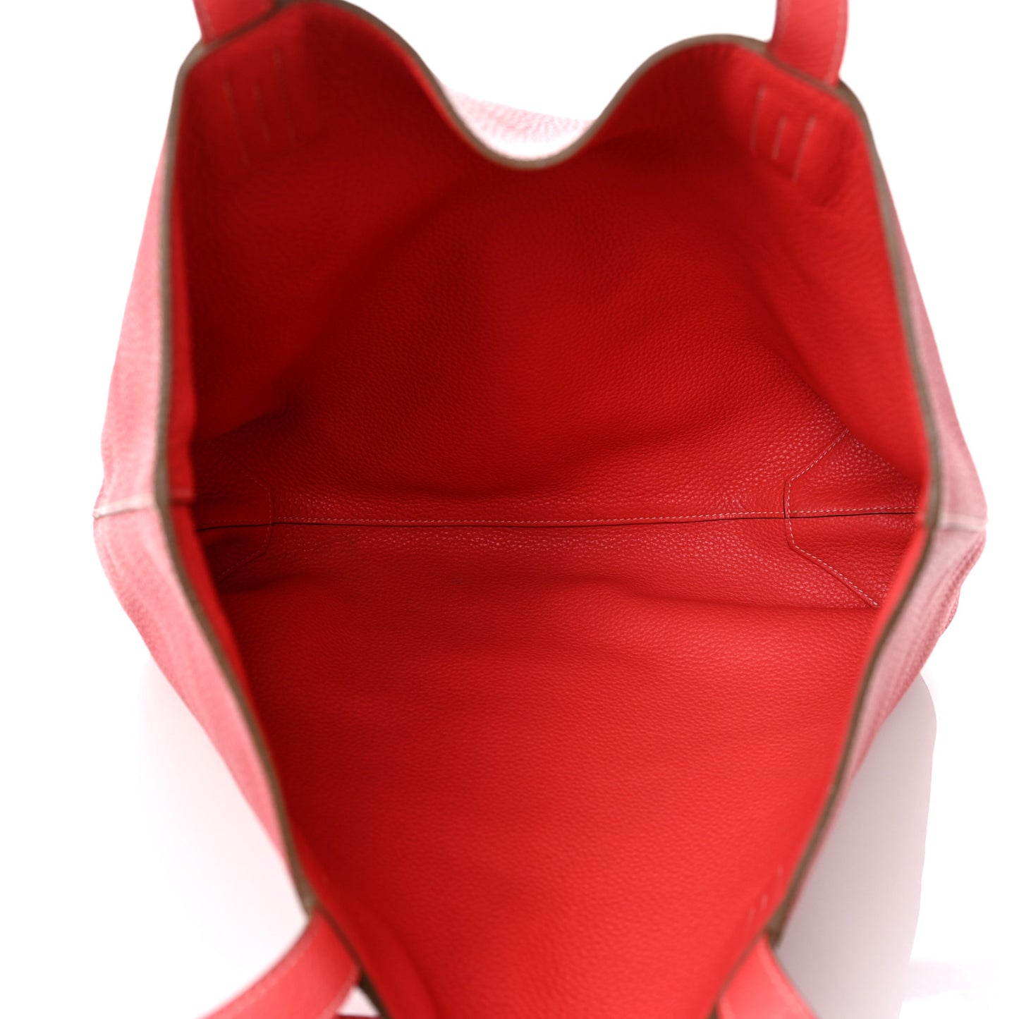 Taurillon Clemence Double Sens Reversible Tote 36 Rose Jaipur Bougainvillea