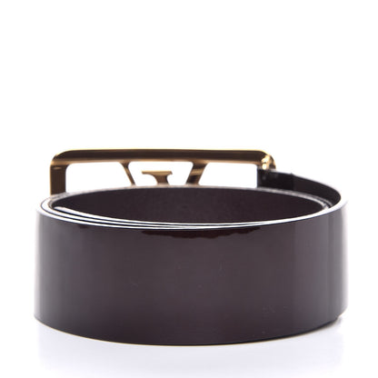 Louis Vuitton Patent LV Frame Belt 85 34 Amarante 3 of 9