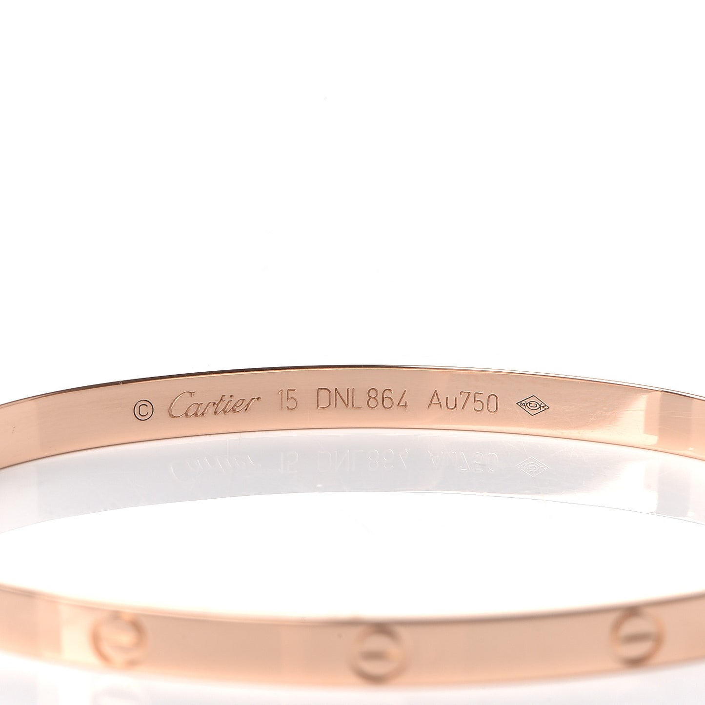 18K Pink Gold Small LOVE Bracelet 15