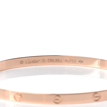 Cartier 18K Pink Gold Small LOVE Bracelet 15 4 of 6