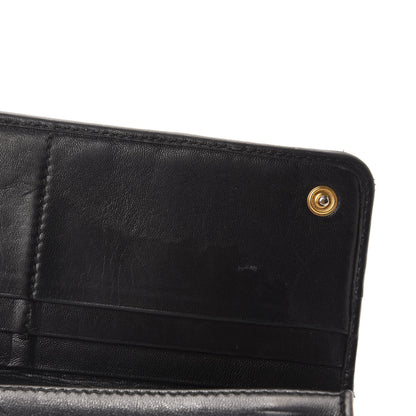 Prada Nappa Flame Continental Flap Wallet Black 12 of 13