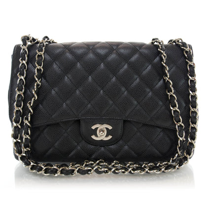 Chanel Caviar Jumbo Single Flap Black 1 of 10