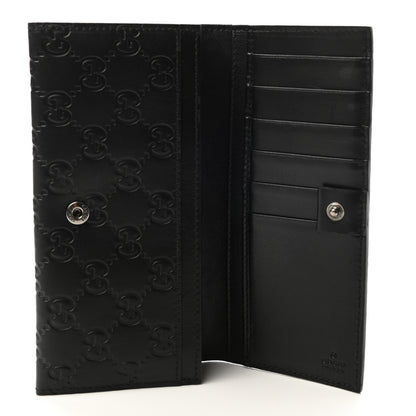 Gucci Guccissima Continental Flap Wallet Black 6 of 8