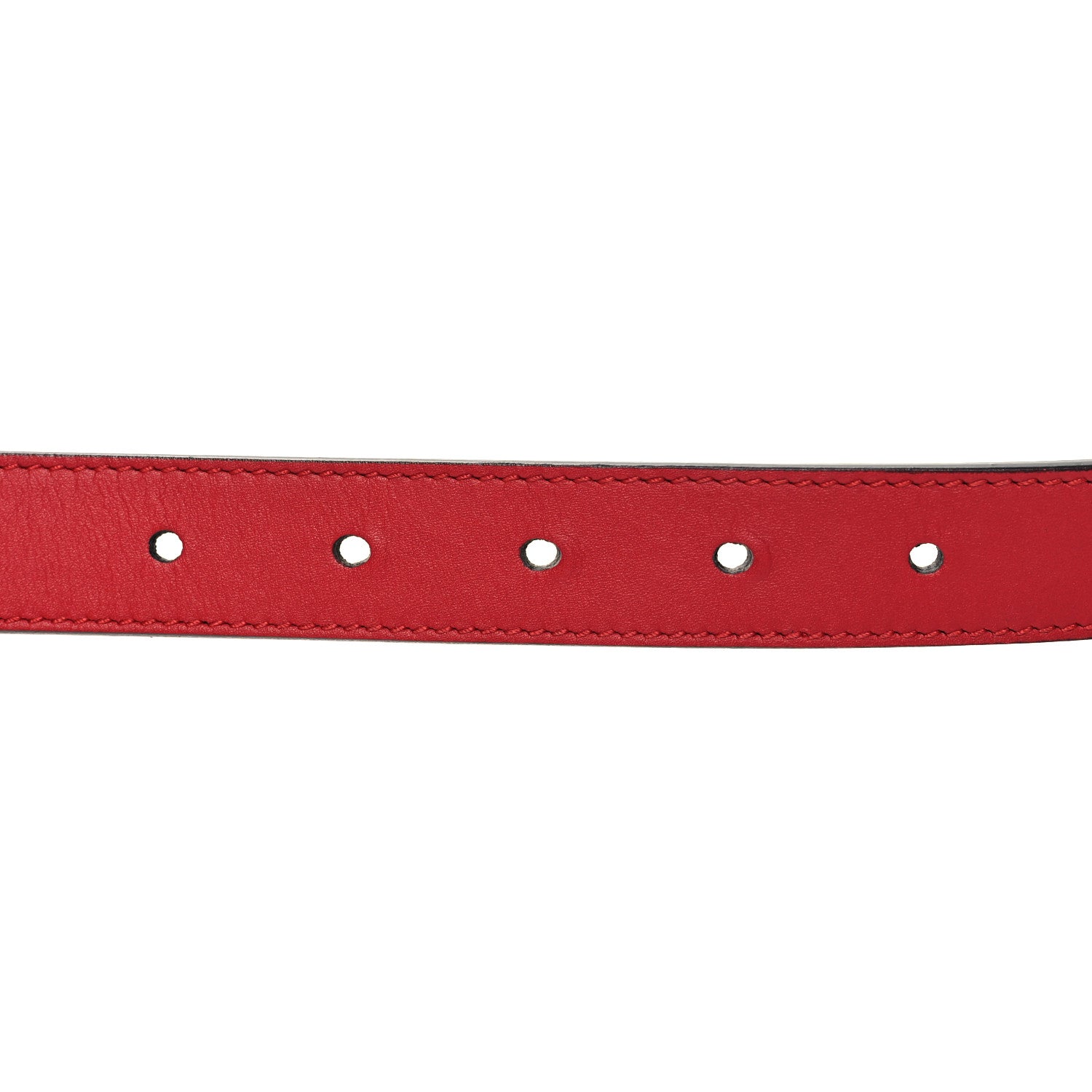 Gucci Moon Calfskin Torchon Double G 25mm Belt 90 36 Hibiscus Red 3 of 6
