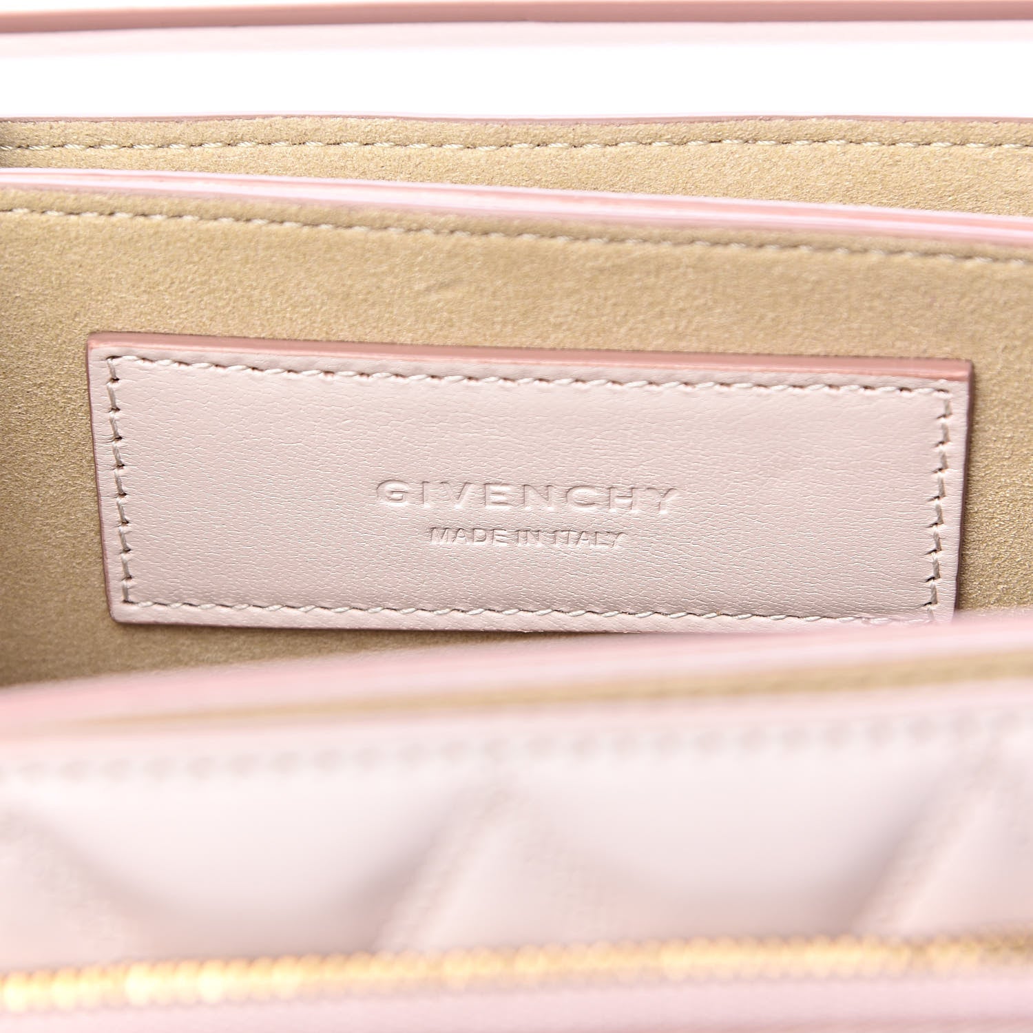 Givenchy Goatskin Quilted Small GV3 Shoulder Bag Natural 6 of 9