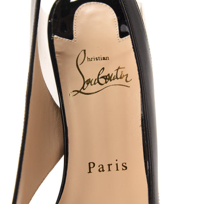 Christian Louboutin Patent Suede Calfskin Air Chance 100 Pumps 36.5 Black 7 of 9