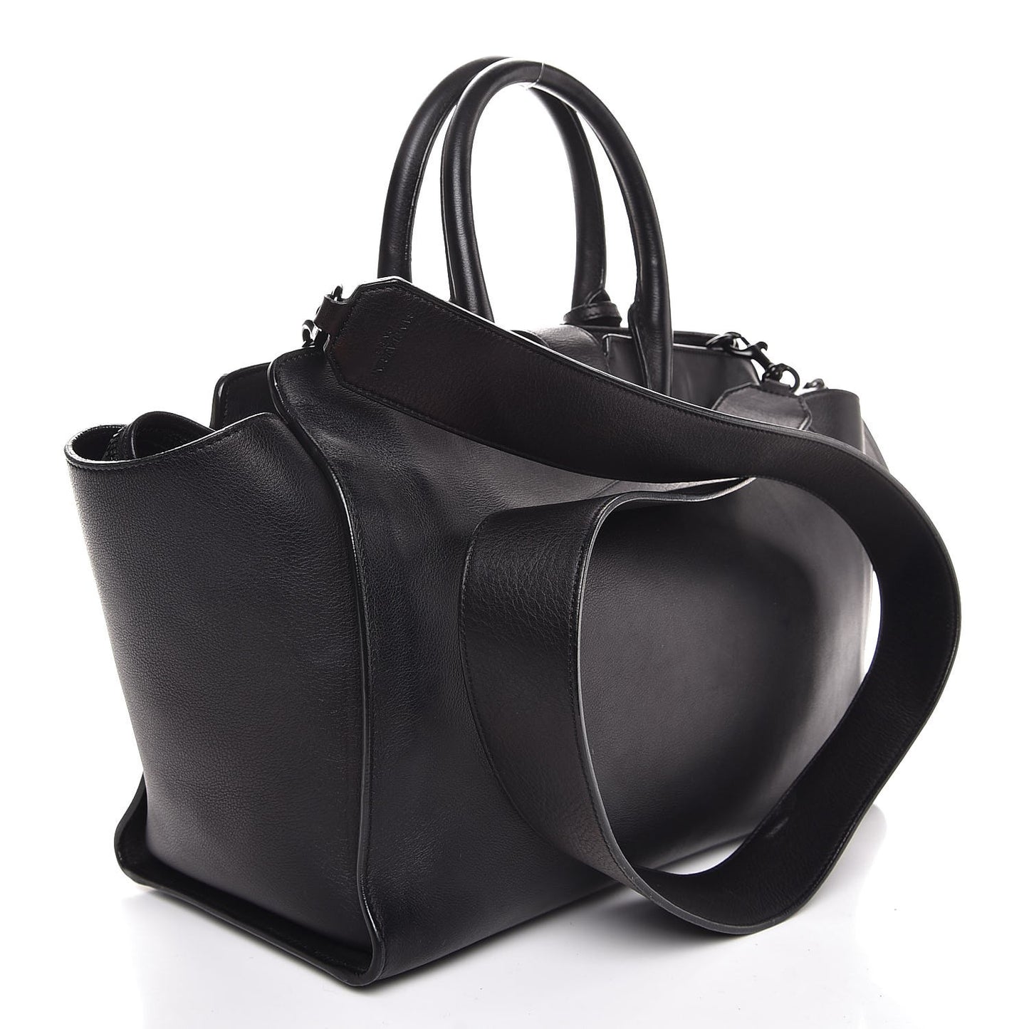 Calfskin Small Monogram Downtown Cabas Black