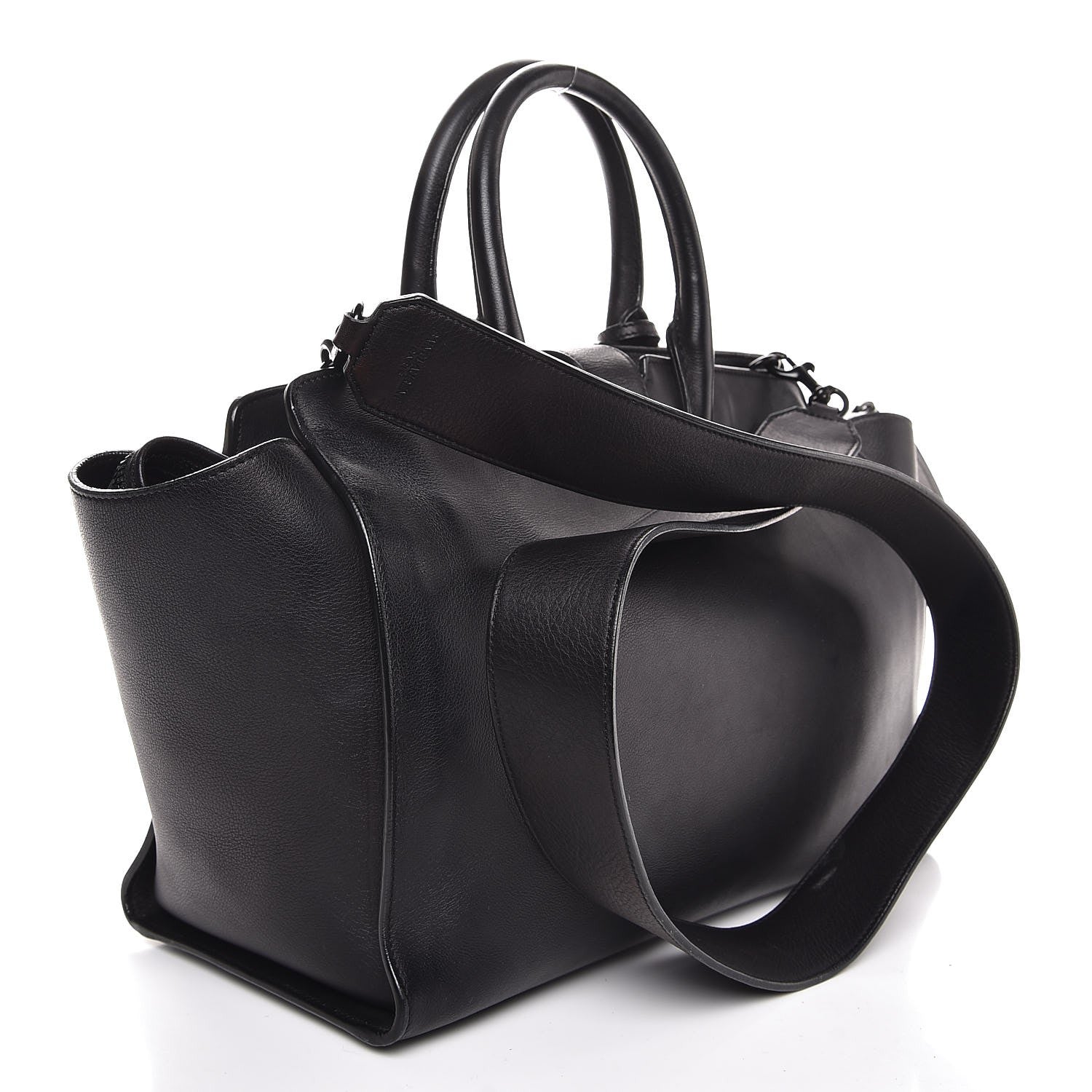 Saint Laurent Calfskin Small Monogram Downtown Cabas Black 4 of 15