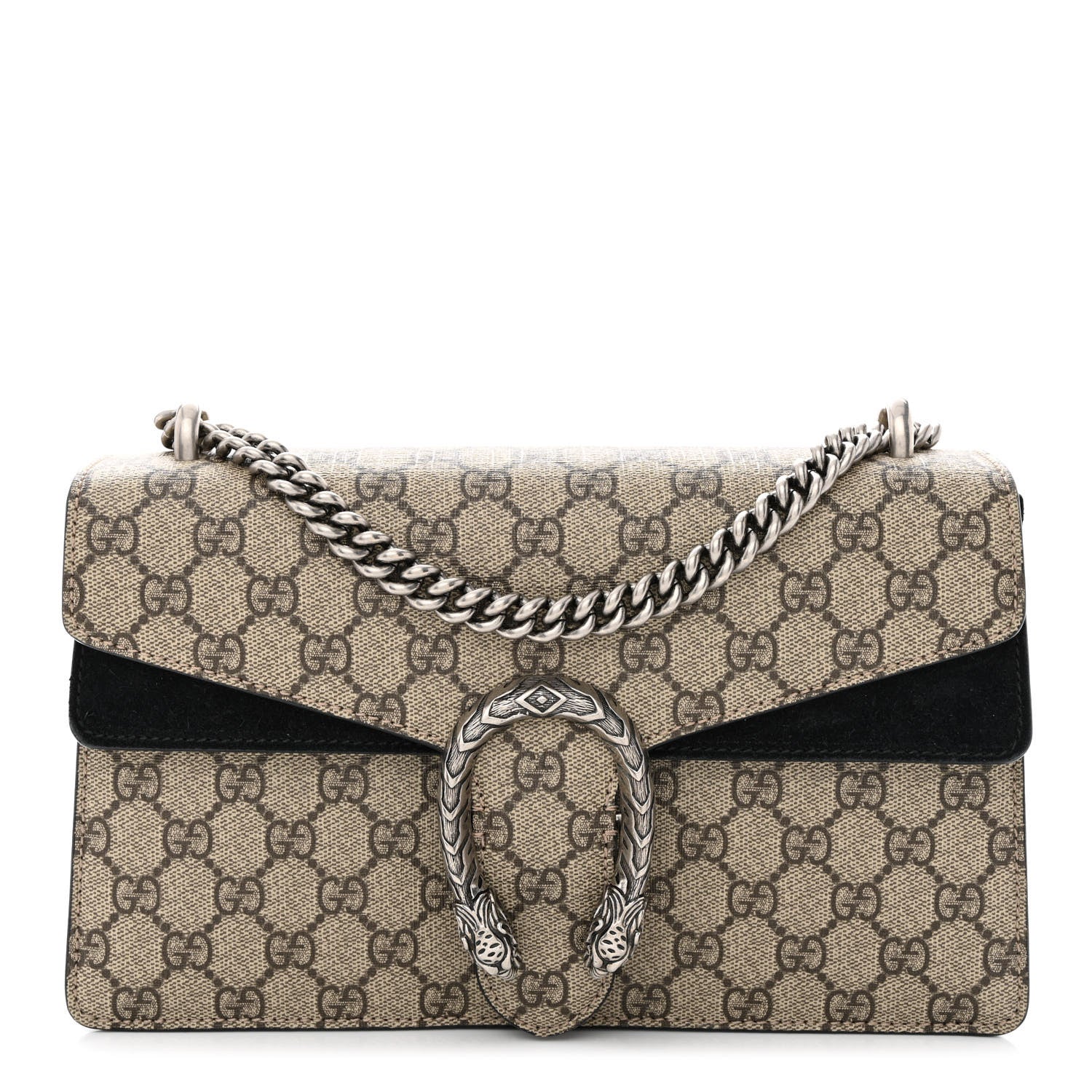 Gucci GG Supreme Monogram Small Dionysus Shoulder Bag Black 1 of 10