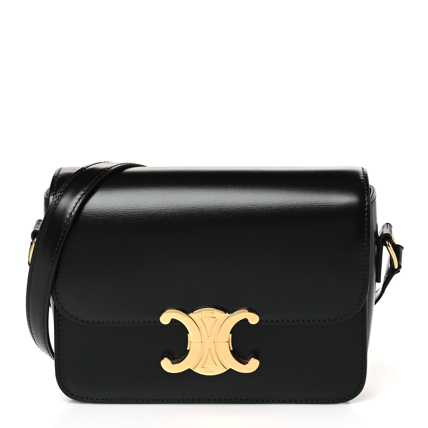 Shiny Calfskin Teen Triomphe Black