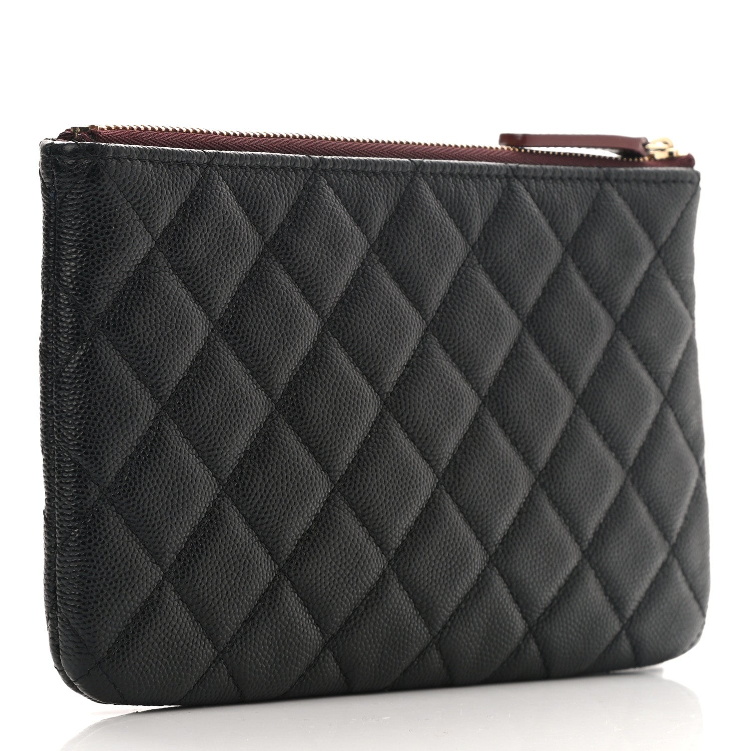 Chanel Caviar Quilted Cosmetic Case Black 3 of 9