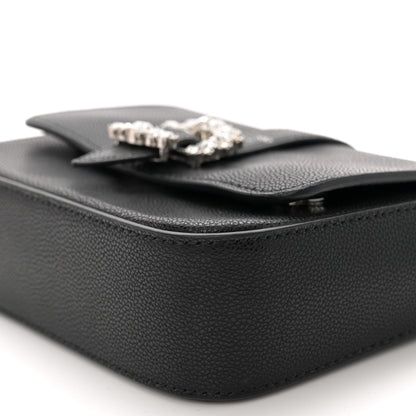 Jimmy Choo Calfskin Crystal Cheri Chain Crossbody Bag Black 10 of 10