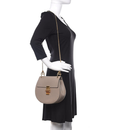 Chloe Grained Lambskin Drew Shoulder Bag Motty Grey 2 of 10