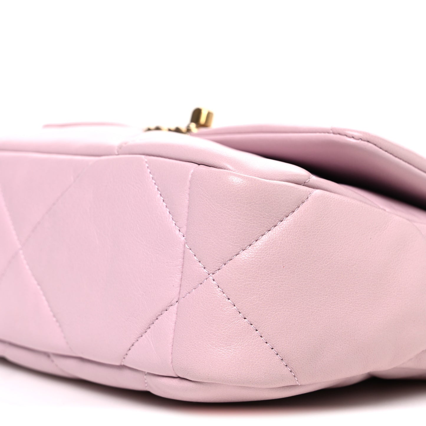 Lambskin Quilted Medium Chanel 19 Flap Light Pink