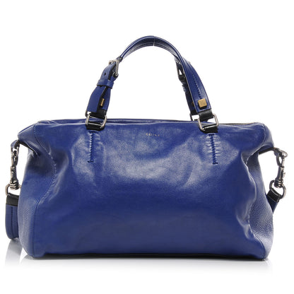 Celine Lambskin Strap Boston Cobalt 1 of 8