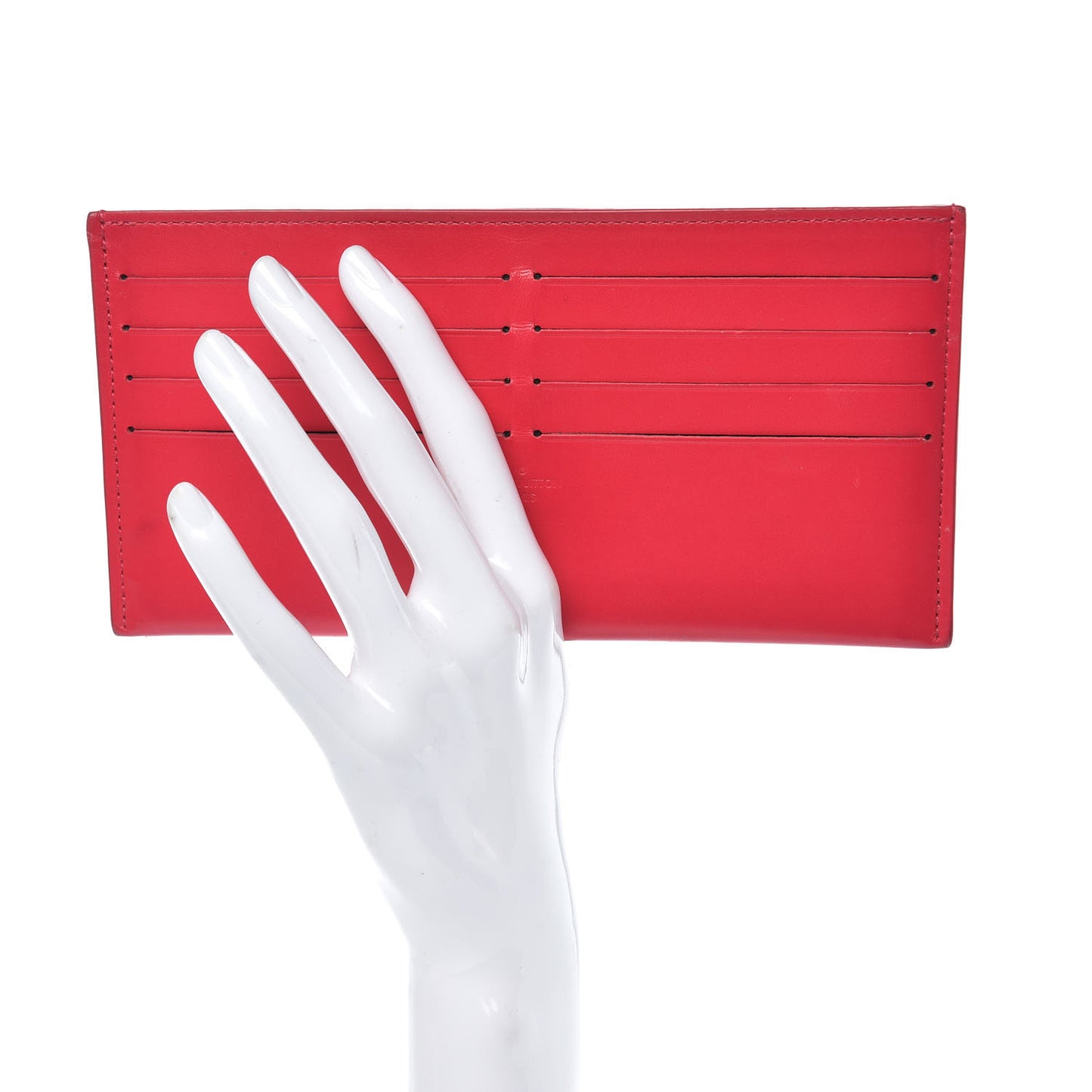 Calfskin Felicie Card Holder Insert Hot Pink