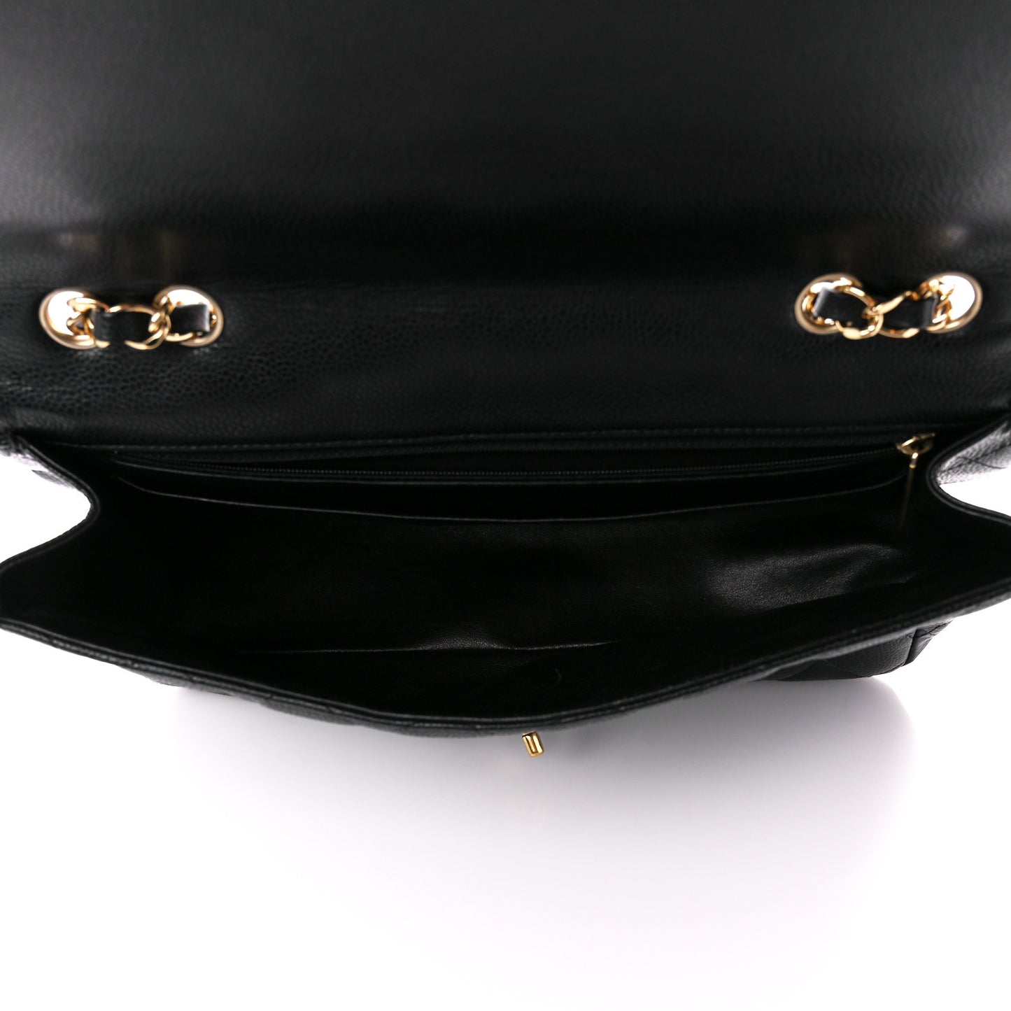 Caviar Quilted Jumbo Single Flap Black