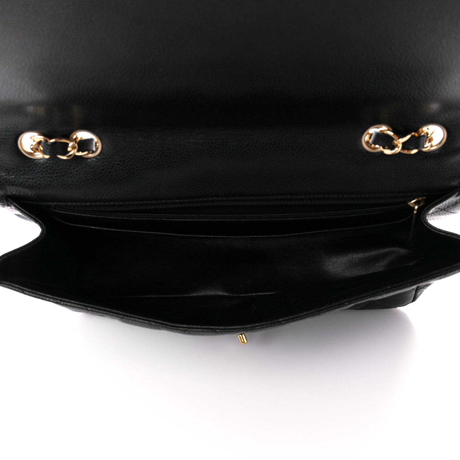 Chanel Caviar Quilted Jumbo Single Flap Black 5 of 12