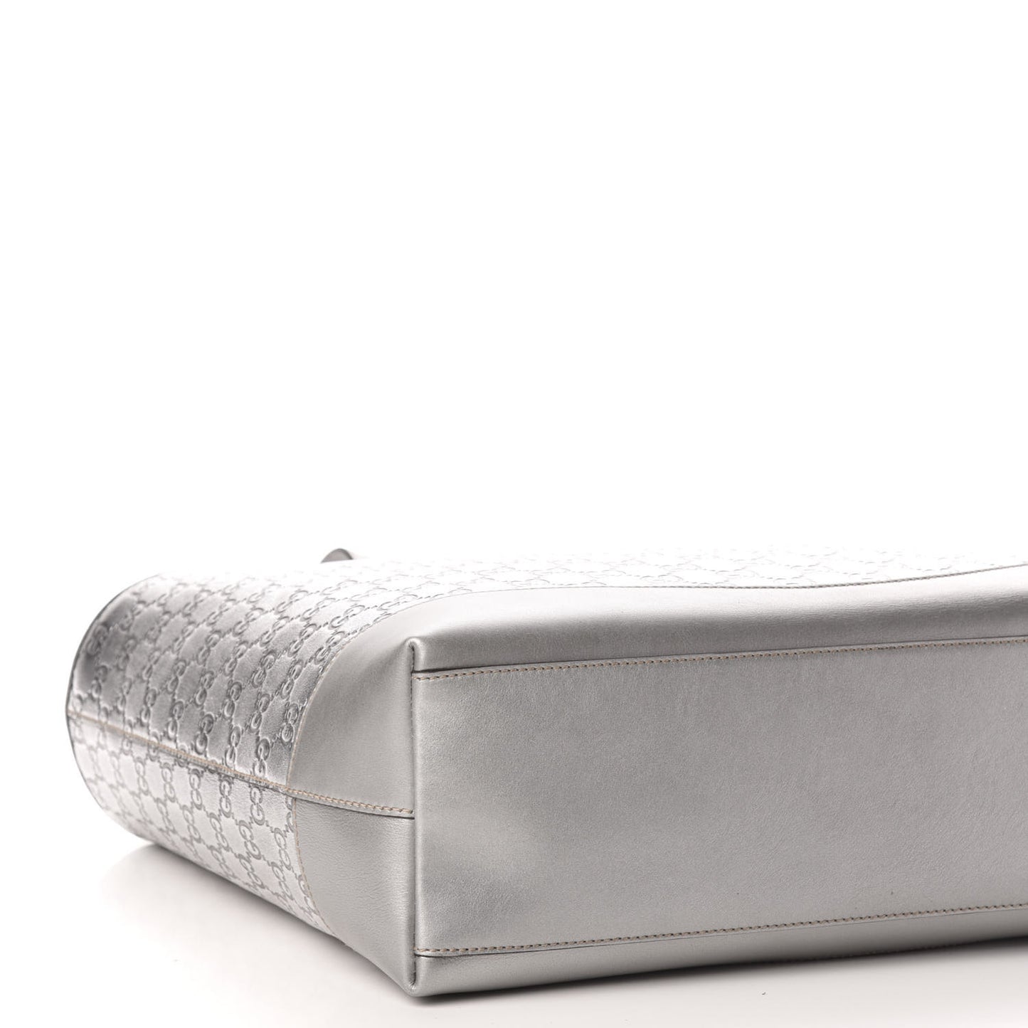 Guccissima Large Tote Silver