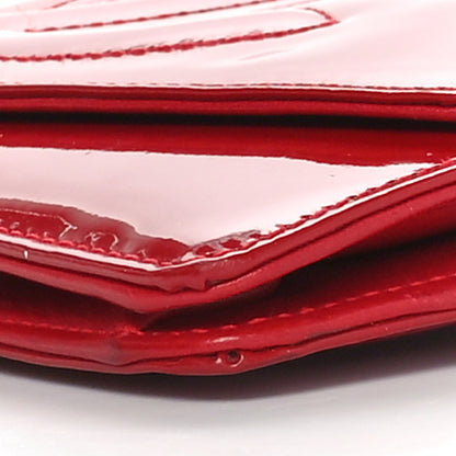Chanel Patent Timeless CC Wallet On Chain WOC Red 11 of 12