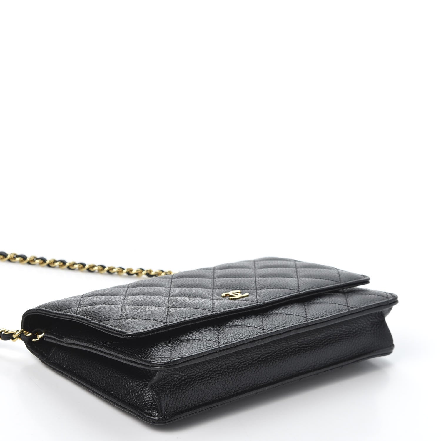 Chanel Caviar Quilted Wallet On Chain WOC Black 3 of 11