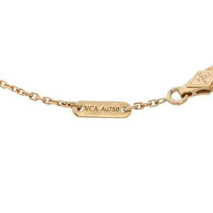 Van Cleef & Arpels 18K Yellow Gold Mother of Pearl Sweet Alhambra Bracelet 3 of 4