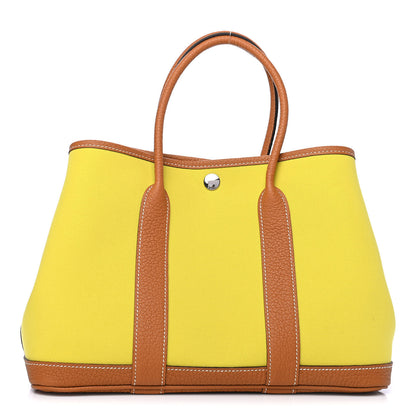 Hermes Toile Officier Negonda Garden Party 30 TPM Lime Toffee 1 of 4