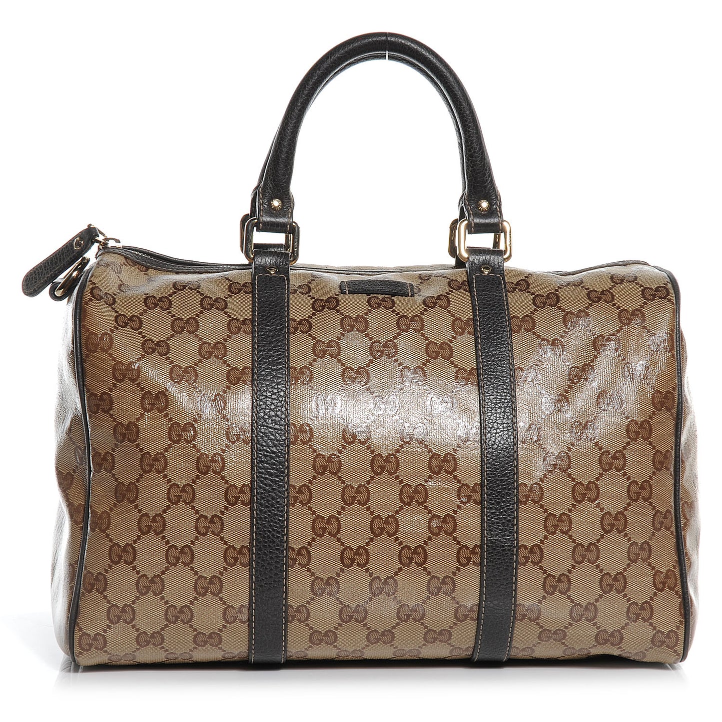 Crystal Monogram Dollar Calfskin Medium Joy Boston Beige Ebony Testa di Moro