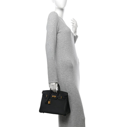 Hermes Togo Birkin 25 Black 2 of 10