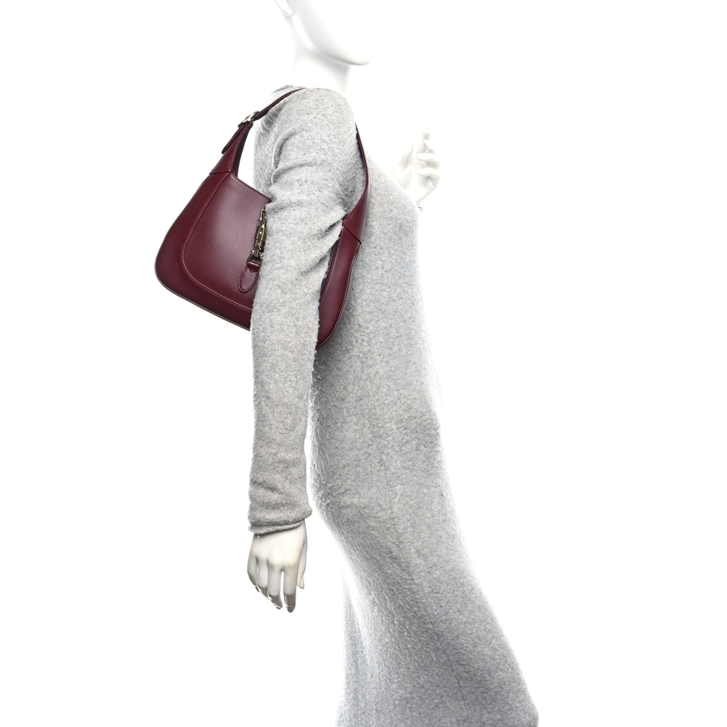 Ancora Calfskin Web Medium Jackie 1961 Hobo Rosso