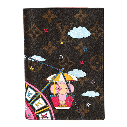 Louis Vuitton Monogram 2020 Christmas Animation Big Wheel Passport Cover Rose Ballerine 1 of 8