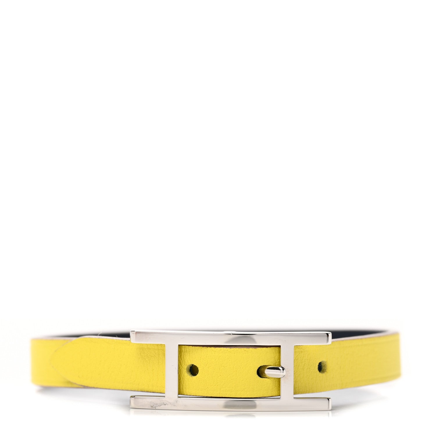 Hermes Swift Epsom Behapi Single Tour Bracelet T5 Lime Bleu Indigo 1 of 6