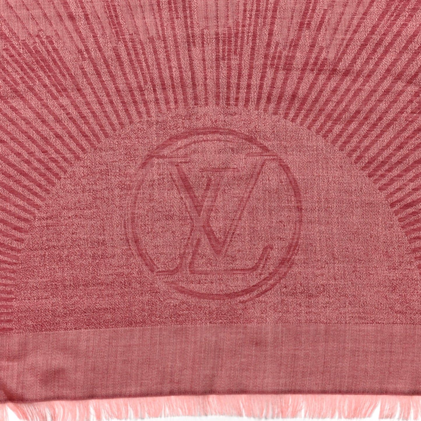 Cashmere Monogram Scarf Pink