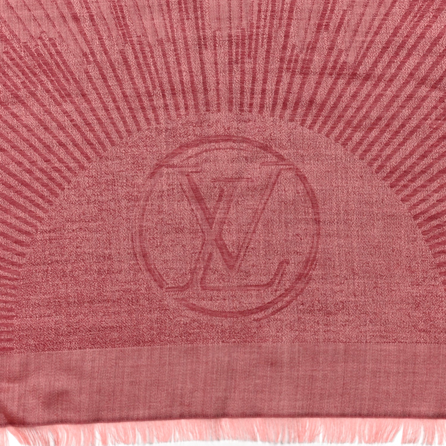 Louis Vuitton Cashmere Monogram Scarf Pink 2 of 3
