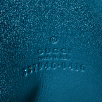 Gucci Suede Soho Round Coin Purse Deep Cobalt 6 of 6