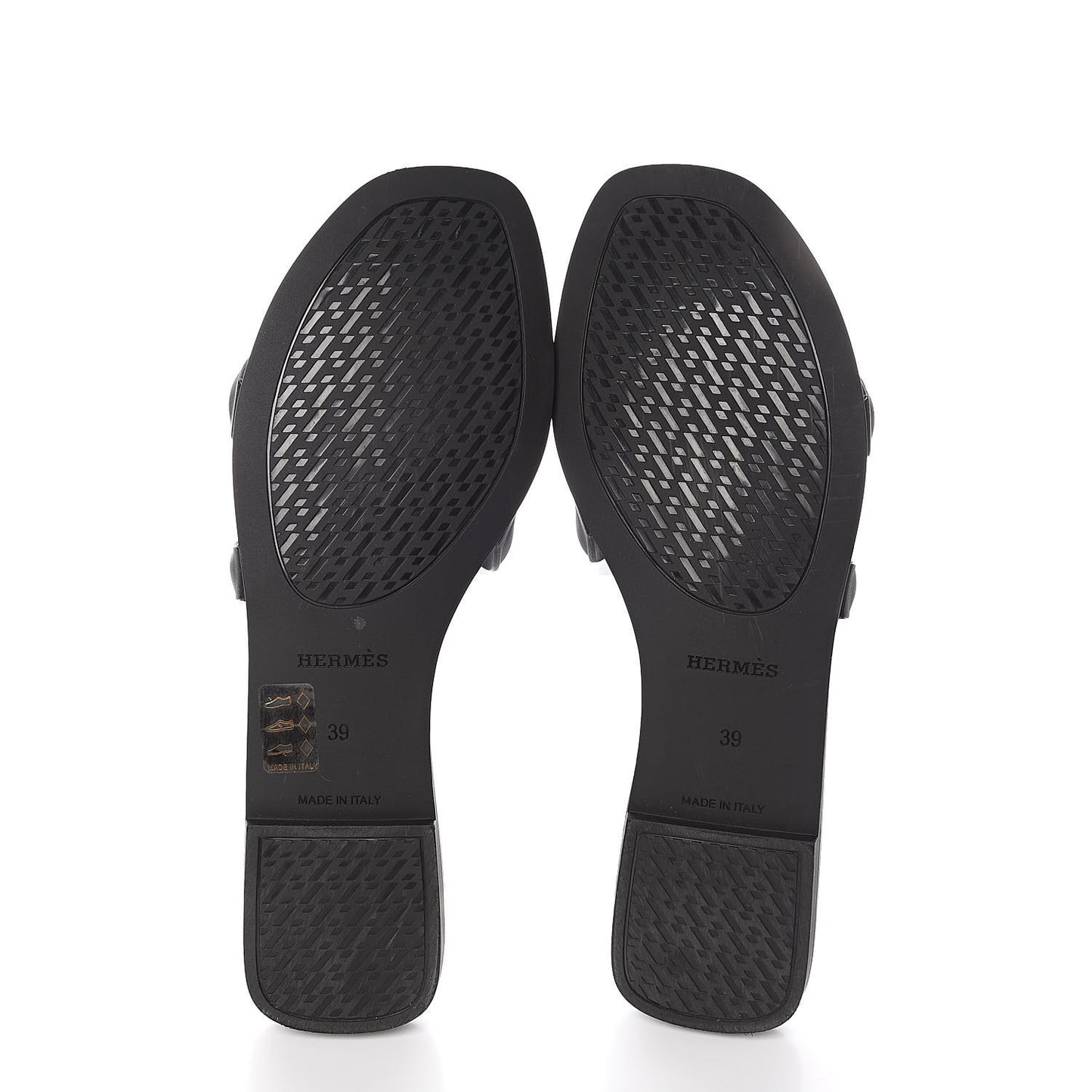 Rubber Aloha Sandals 39 Black
