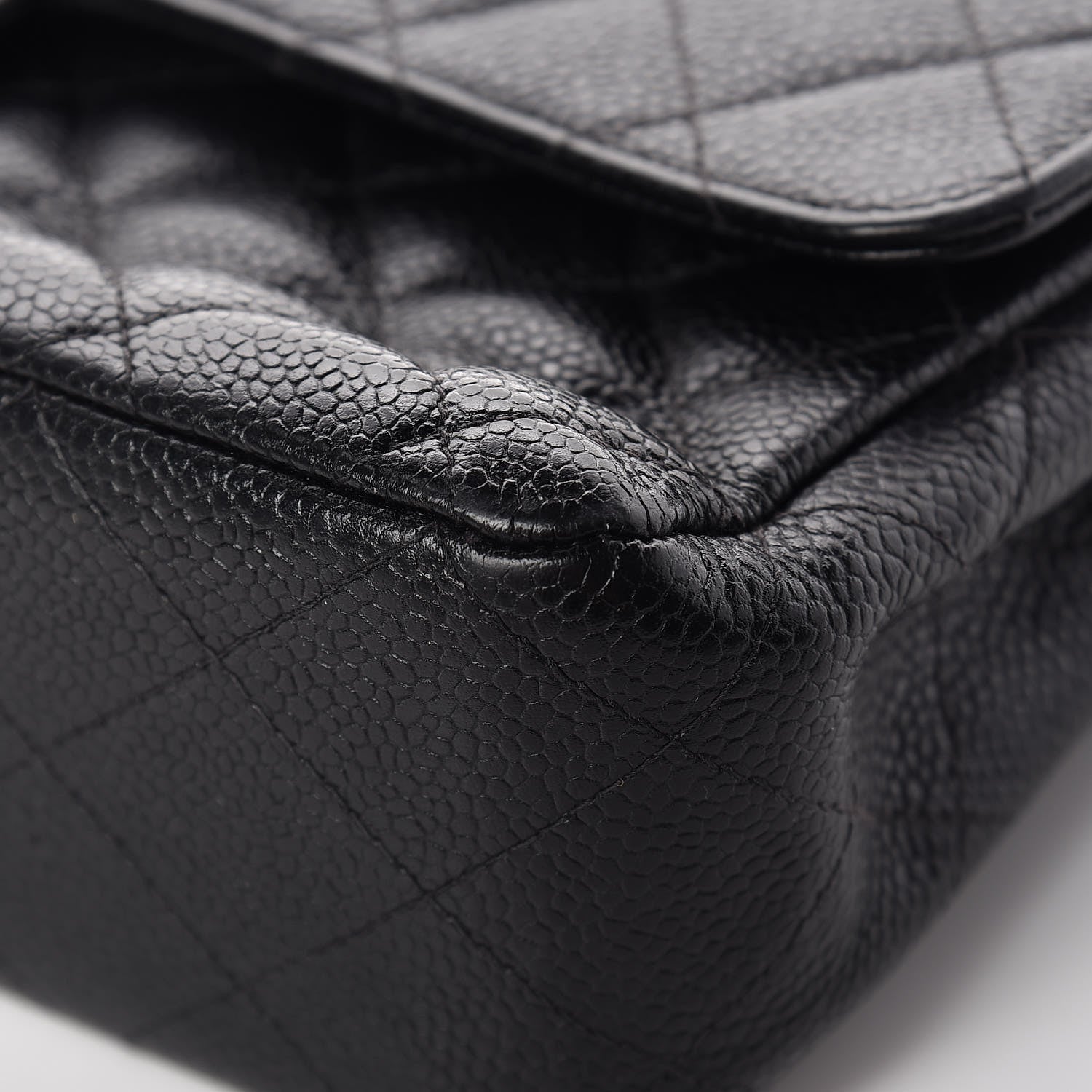 Chanel Caviar Quilted Medium Double Flap Black 10 of 25
