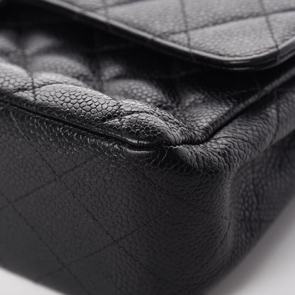 Chanel Caviar Quilted Medium Double Flap Black 10 of 25
