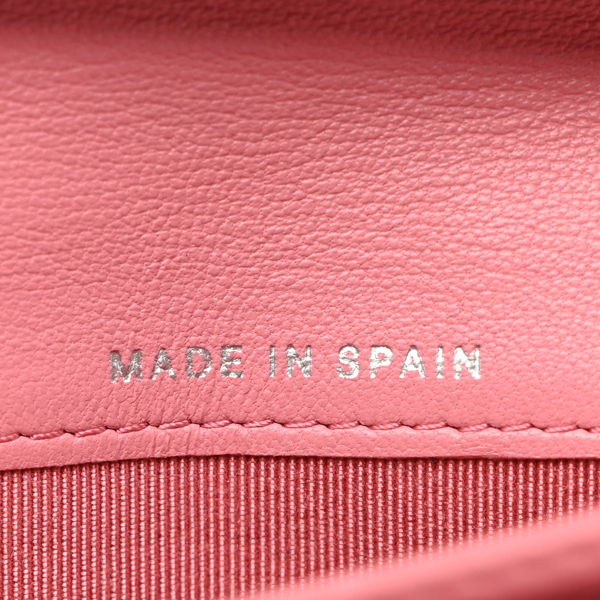 Lambskin Quilted Yen Wallet Pink