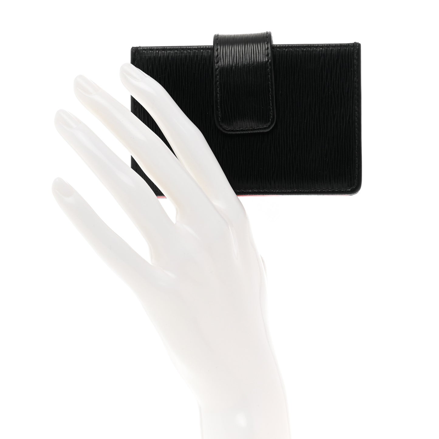 Vitello Move Accordion Card Case Black Lacca