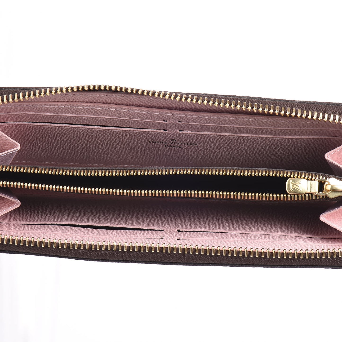 Monogram Clemence Wallet Rose Ballerine