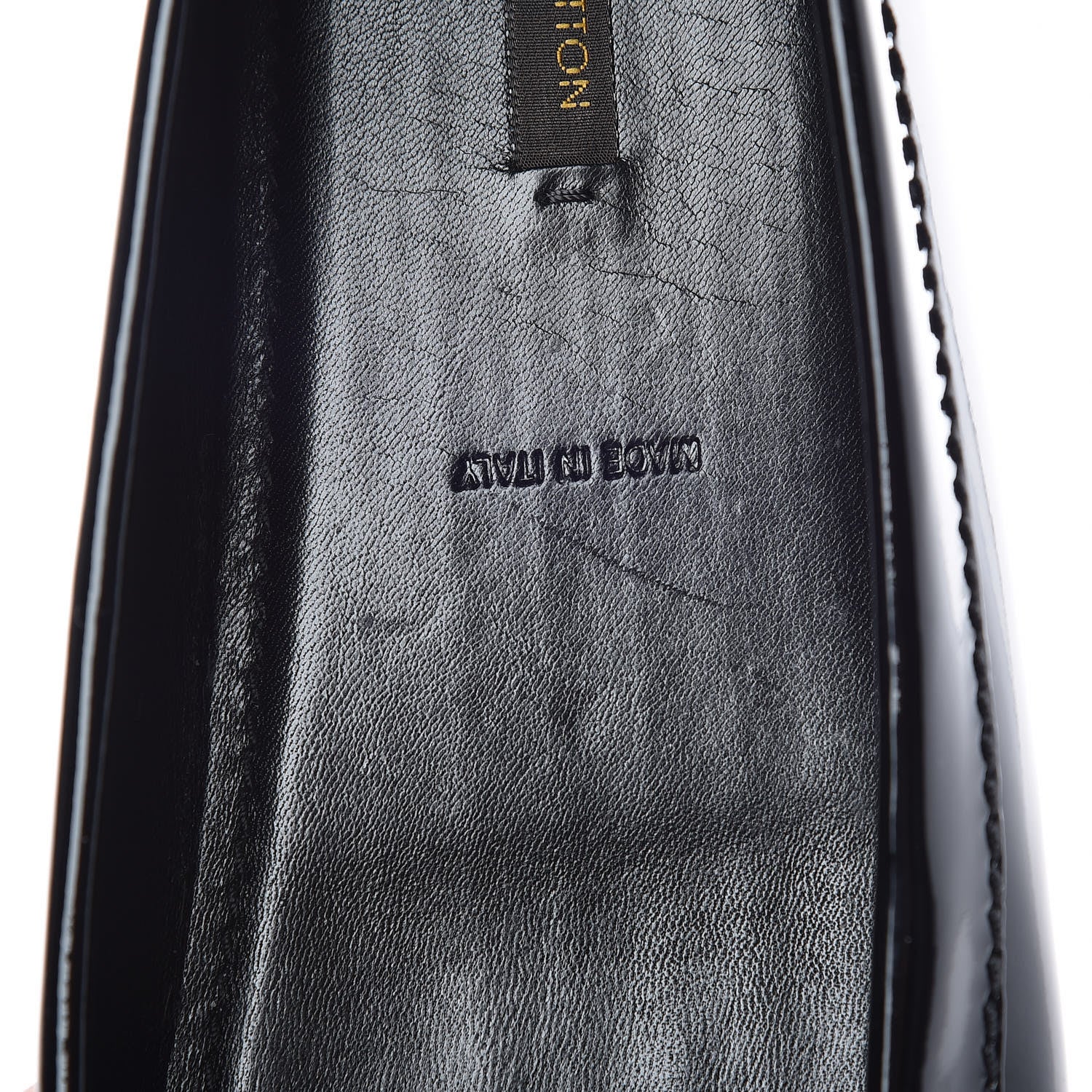 Louis Vuitton Patent Calfskin Oxford Loafers 40 Black 8 of 9