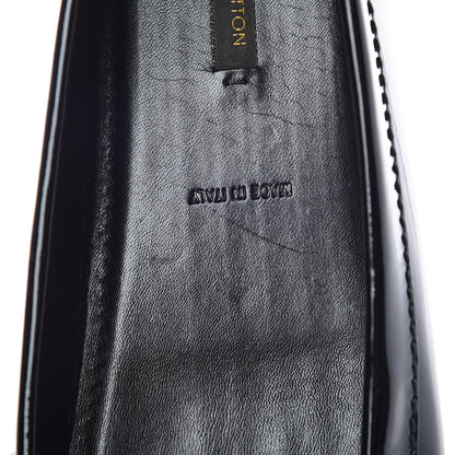 Louis Vuitton Patent Calfskin Oxford Loafers 40 Black 8 of 9