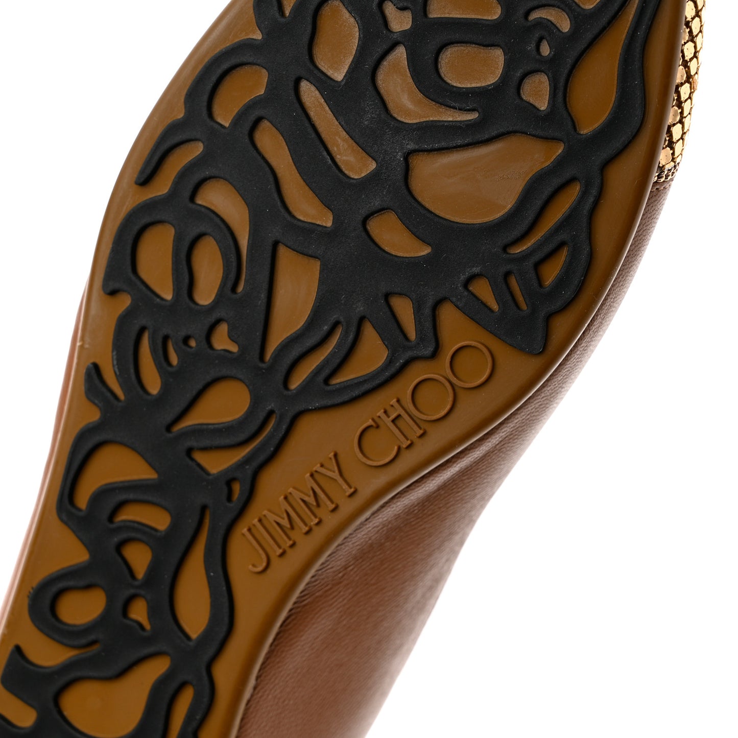 Nappa Metal Mesh Waine Ballet Flats 38 Canyon Gold